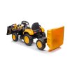 Dětský elektrický traktor s pohyblivou radlicí žlutý12
