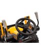 Dětský elektrický traktor s pohyblivou radlicí žlutý04