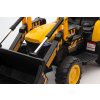 Dětský elektrický traktor s pohyblivou radlicí žlutý05