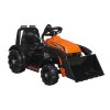 Dětský elektrický traktor s radlicí oranžový11
