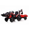 dětský elektrický traktor s vlečkou červený5