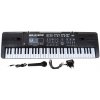 Dětský keyboard s mikrofonem rádiem nahráváním černý2