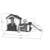 Duzy Dom Z Przedsionkiem 5w1 Czerwony Dach [22764] 1200
