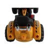 elektrický traktor s radlicí žlutý (4)
