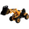 elektrický traktor s radlicí žlutý (1)