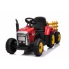 Elektrický traktor s vlečkou T2 červený