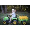 161732 8 elektricky traktor s vleckou zeleny
