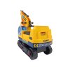 Excavator de călărie cu brațe galbene mobile