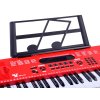 203852 2 klavesy keyboard s mikrofonem 61 klaves cervene