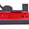 203852 6 klavesy keyboard s mikrofonem 61 klaves cervene