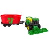 Mașină de recoltat cu remorcă Mașină agricolă Verde Roșu