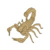205475 1 drevene 3d puzzle skorpion 35 dilku