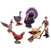 Set figurine animale de fermă cu incintă