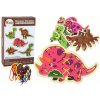 Set de dinozauri colorați șireți