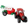 Tractor roșu cu pulverizator
