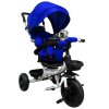 Triciclu T4 R-Sport albastru cu roți EVA, rotație de 360 ​​de grade, frână, roată liberă