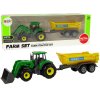 198828 zemedelsky traktor s privesem zeleny