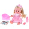 Interaktivní panenka s dlouhými vlasy růžová2