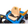 Dětský elektrický traktor BBH 030 s přívěsem modrý07
