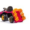 Dětský elektrický traktor BBH 030 s přívěsem růžový14