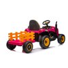 Dětský elektrický traktor BBH 030 s přívěsem růžový08