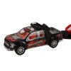 212224 2 pickup auto s prepravnim privesem a sportovnim terennim autem sada