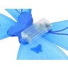 Costum albastru strălucitor pentru o zână mică cu aripi de fluture
