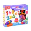 Plastilina cu matrite de numere si forme