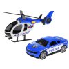 Set vehicul de poliție - mașină și elicopter cu sunet și lumină
