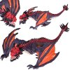 217492 sedo oranzovy drak figurka na hrani 21 cm
