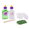 Set tuban verde de jucărie creativă cu slime și nisip cinetic