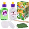 Set tuban verde de jucărie creativă cu slime și nisip cinetic