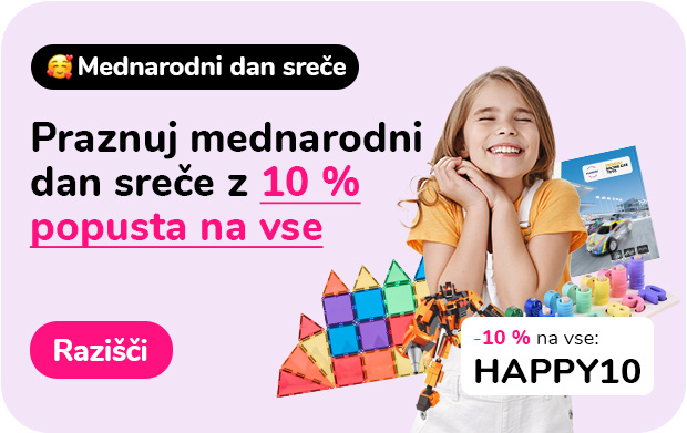 Praznuj mednarodni dan sreče z 10 % popusta na vse