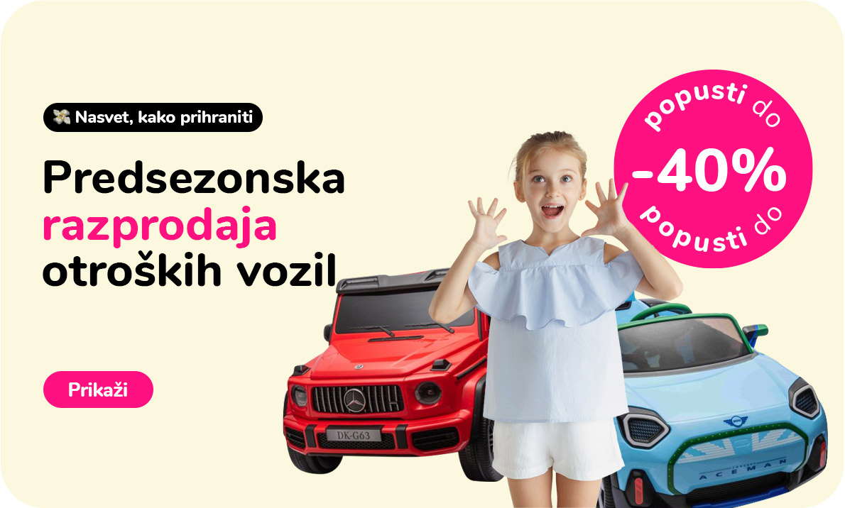 Predsezonska razprodaja otroških vozil