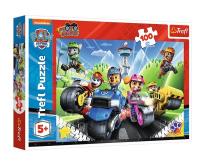 224976 puzzle tlapkova patrola na motorkach 100 dilku trefl