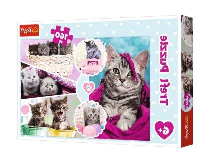 224955 1 puzzle 160 dilku roztomile kotatka trefl 15371