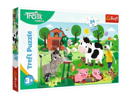 224940 puzzle treflici na venkove 24 maxi dilku trefl