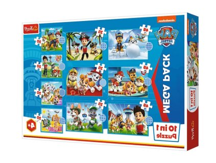 225075 puzzle tlapkova patrola 10v1 tym tlapkove patroly trefl 96001
