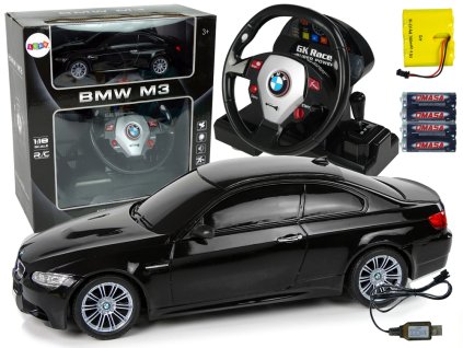 223914 auto na dalkove ovladani r c bmw m3 1 18 se zvukem a svetly cerne