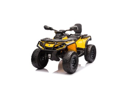 Dětská elektrická čtyřkolka Can Am Outlander ATV žlutá01