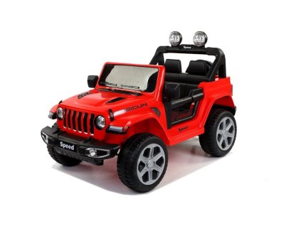 Električni avtomobilček SPEED 4x4 rdeč | 180 W | EVA | LED-luči | 2,4 GHz | EKO usnje | 12V7Ah
