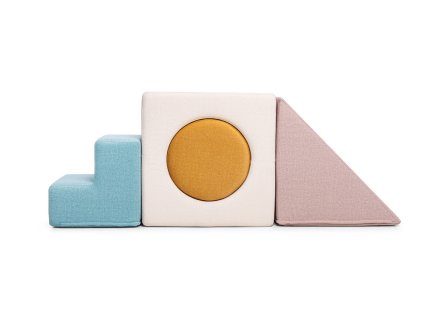 Dětský rozkládací pěnový set SHAPPY PLAY (Barva Navy Blue)