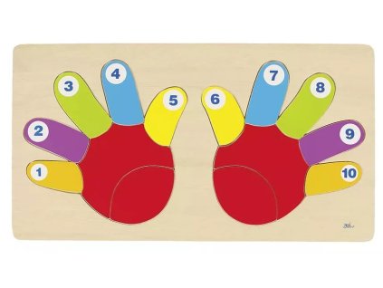 235425 drevene puzzle na desce ruce