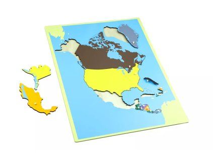 235128 puzzle mapa severni amerika bez rameku