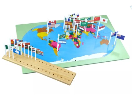 235176 svt mapa s vlajkami na stojanku