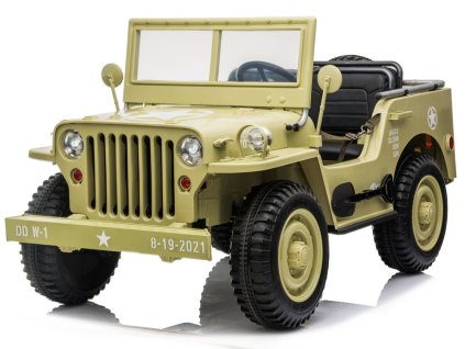 Dětské elektrické autíčko Jeep Willys 4x4 zelené02