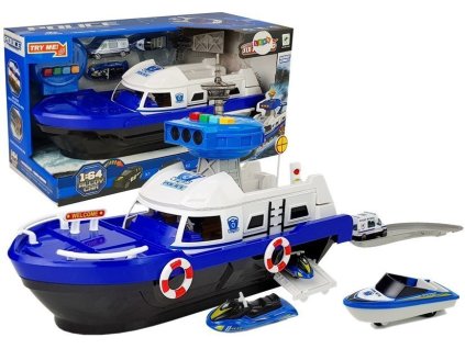 Policejní transportní loď s autíčkem1
