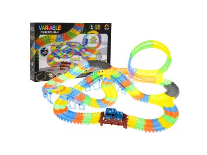 Svítící autodráha CADA 227 dílů01