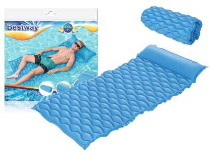 Napihljiva modra plažna blazina Bestway 213 x 86 cm