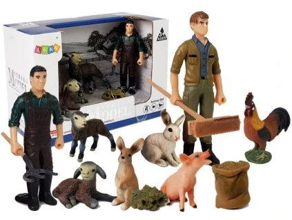 196296 sada figurek farmar a zvirata